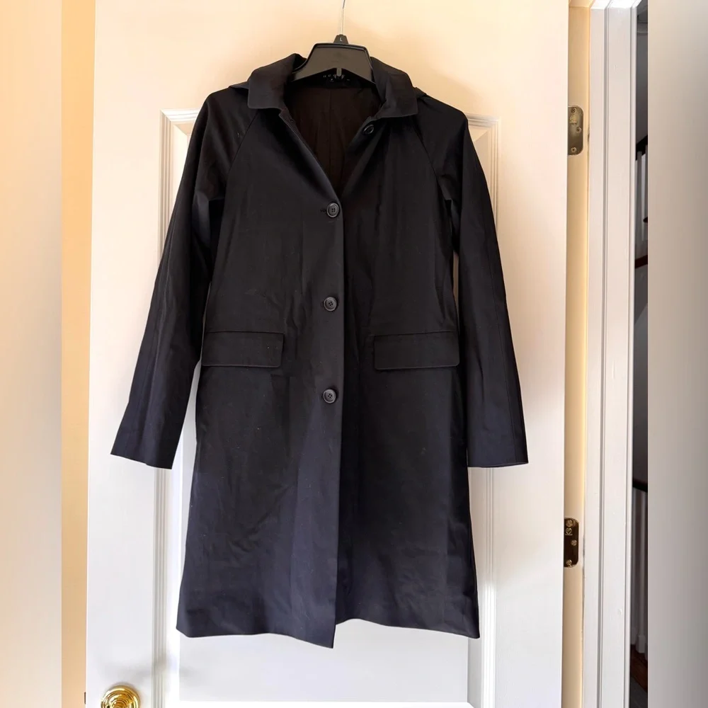 Theory Trench Coat Detachable Hood